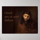 An Ihrem dunkelsten CC0521 Rembrandt Jesus XL Post Poster (Vorne)