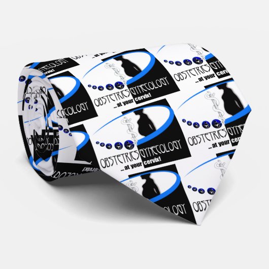 AN IHREM HALS - OB/GYN (GYNÄKOLOGE-SPASS) KRAWATTE (Gerollt)