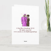 An Ihrem Hochzeitstag Glückwünsche Karte (Rückseite)