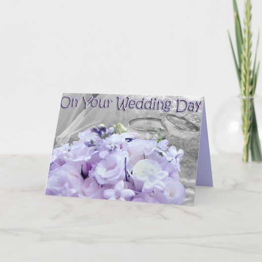 An Ihrem Hochzeitstag Karte (Vorderseite)