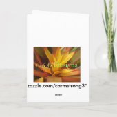 An Ihrem Hochzeitstag… Karte (Rückseite)