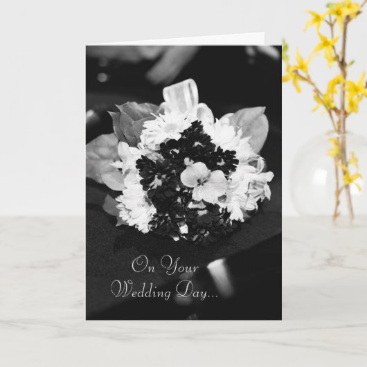 An Ihrem Hochzeitstag… Karte (Gelbe Blume)