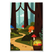 An imaginary forest scene fotodruck (Vorne)