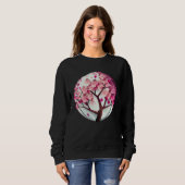 An Inspirational and Beautiful Cherry Blossom Geom Sweatshirt (Vorne ganz)