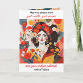 An Inspirational International Women's Day  Karte (Vorderseite)
