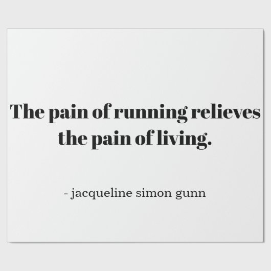 An inspirational quote for runners geschenkpapier (Flach)