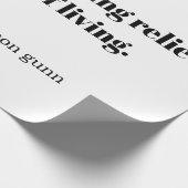 An inspirational quote for runners geschenkpapier (Ecke)