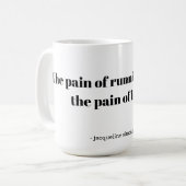 An inspirational quote for runners kaffeetasse (Vorderseite Links)
