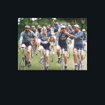 AN INTIMATE PORTRAIT TOUR DE FRANCE 1920's Redux Leinwanddruck<br><div class="desc">This vintage Intimate Portrait of the Tour De France of the 1920's shares a humorous image of Vervaeke and Geldhol smoking a cigarette. I used an AI to create this colorized clear version of this AN INTIMATE PORTRAIT TOUR DE FRANCE 1920's Redux Canvas Print from the 1920's. I will create...</div>