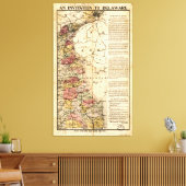 "An Invitation to Delaware" Karte (1903) Leinwanddruck (Insitu (Wohnzimmer))