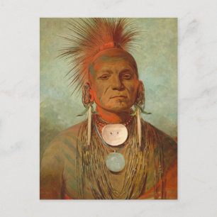 An Iowa Medicine Man, 1844 Postkarte
