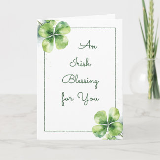An Irish Blessing – Christian St. Patrick’s Day  Feiertagskarte