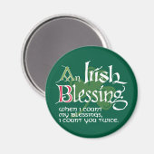 An Irish Blessing Magnet (Vorderseite/Rückseite)