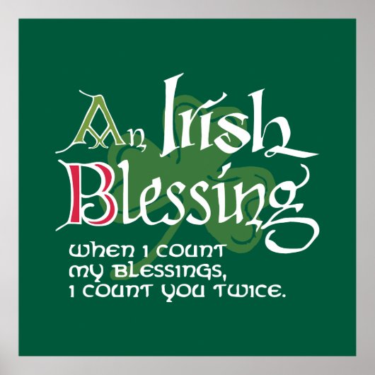 An Irish Blessing Poster (Vorne)