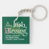 An Irish Blessing Schlüsselanhänger (Rückseite)