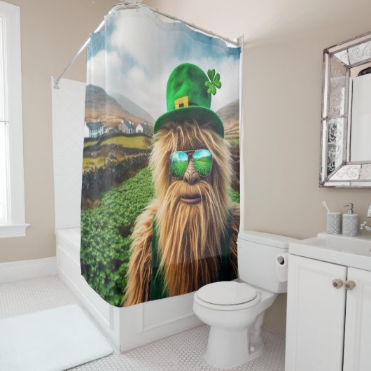An Irish Sasquatch Duschvorhang (Beispiel)