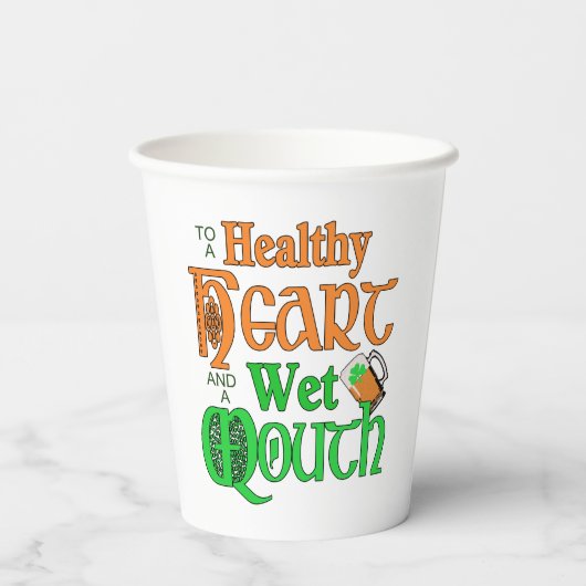 An Irish Toast ID607 Pappbecher (Rückseite)