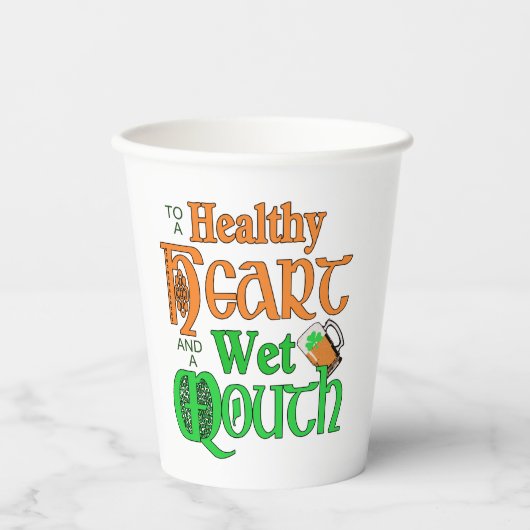 An Irish Toast ID607 Pappbecher (Vorderseite)