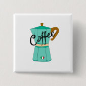 An Italian coffee moka Button (Vorderseite)