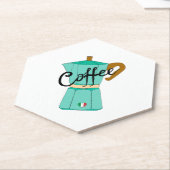 An Italian coffee moka Untersetzer (angewinkelt)