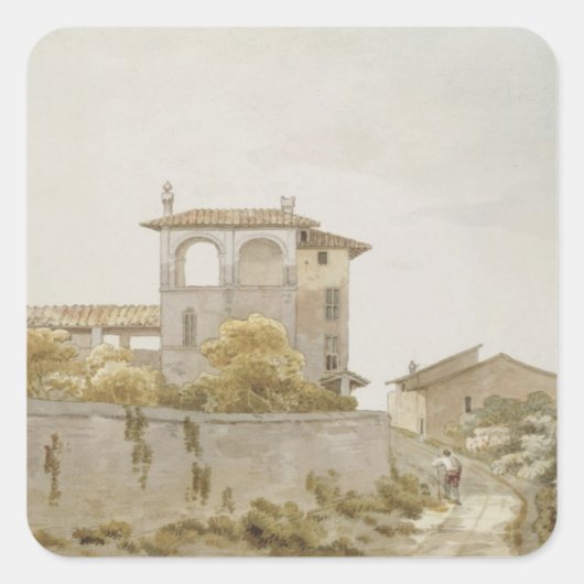 An Italian Villa Quadratischer Aufkleber (Vorderseite)