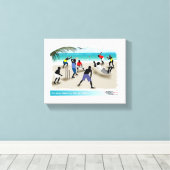 an jedem Strand in der Karibik Leinwanddruck (Insitu (Holzboden))