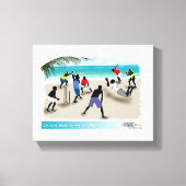 an jedem Strand in der Karibik Leinwanddruck (Vorderseite)