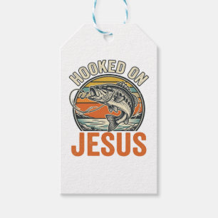 An Jesus Aufgehängt Vintage-Bassfischen Glaube Geschenkanhänger
