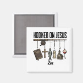 An Jesus Magnet personalisiert  (Vorderseite/Rückseite)