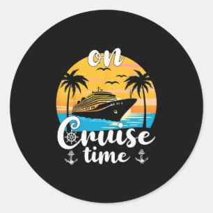 An Kreuzfahrt Zeit Strand Sommer Urlaub Passende F Runder Aufkleber