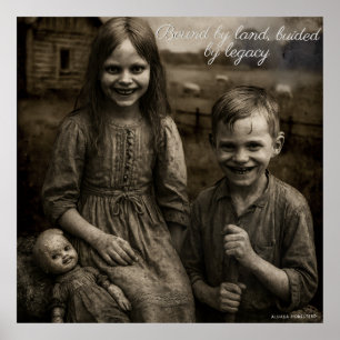 An Land gebunden, geleitet von Altplakaten Poster