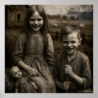 An Land gebunden, geleitet von Altplakaten Poster