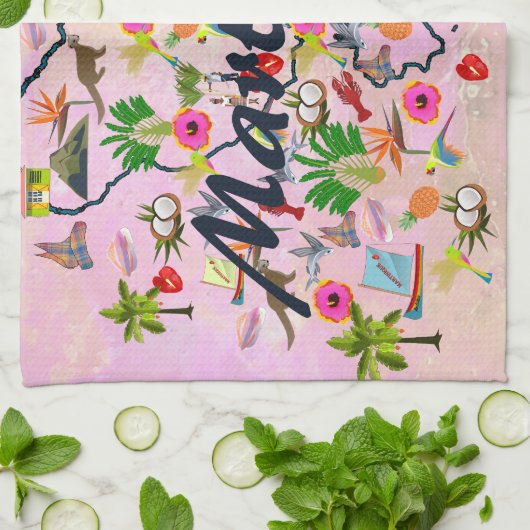 An Martinique erinnern Handtuch (Gefaltet)