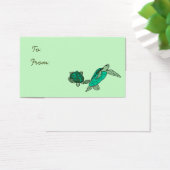 An Meeresschildkröten gehaltene Geschenkschildkröt (Schreibtisch)