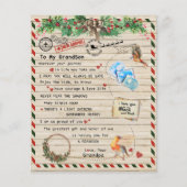 An mein Grandson-Geschenk, Großmutter und Großvate Flyer (Vorne)