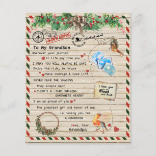 An mein Grandson-Geschenk, Großmutter und Großvate Flyer