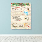 An mein Grandson-Geschenk, Großmutter und Großvate Leinwanddruck (Insitu (Holzboden))