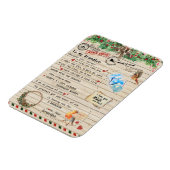 An mein Grandson-Geschenk, Großmutter und Großvate Magnet (Linke Seite)