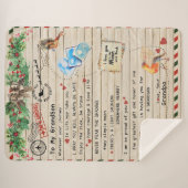 An mein Grandson-Geschenk, Großmutter und Großvate Sherpadecke (Vorderseite (Horizontal))