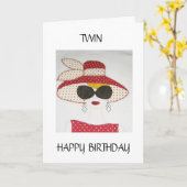 AN MEINE **ÄLTERE** ZWEI MAUERTAGE KARTE (Gelbe Blume)