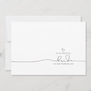 an meine Braut an unserem Hochzeitstag Niedliche B