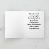 AN MEINE **EHEFRAU*** AM **UNSERE JAHRESKARTE** KARTE (Innenseite)