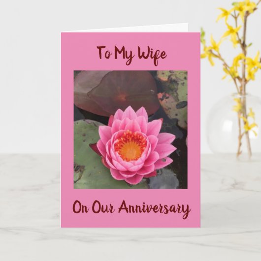 AN MEINE **EHEFRAU*** AM **UNSERE JAHRESKARTE** KARTE (Gelbe Blume)