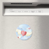 **an meine Freunde mit Liebe** Magnet (In Situ (Geschirrspüler))