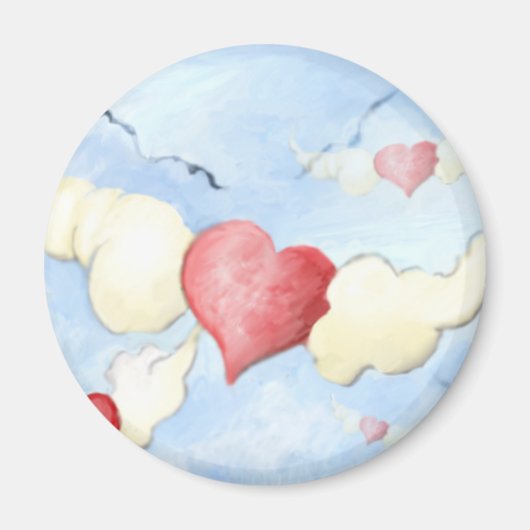 **an meine Freunde mit Liebe** Magnet (Vorne)