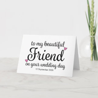 An meine Freundin an Deinem Hochzeitstag von der B Karte