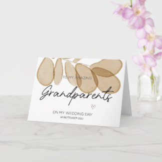 An meine Großeltern Hochzeit danke von Bride Ca Karte