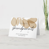 An meine Großeltern Hochzeit danke von Bride Ca Karte (Vorderseite)