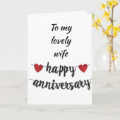 AN MEINE **LIEBE EHEFRAU*** AM JAHRESTAG KARTE (Gelbe Blume)