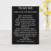 AN MEINE MITTLERE SIS-KARTE GESIMST KARTE (Gelbe Blume)